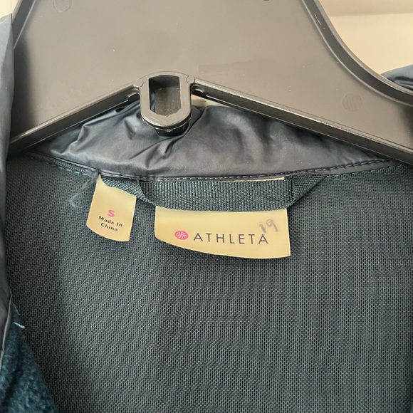 Athleta Dark Teal Hooded Jacket - Picture 2 of 4